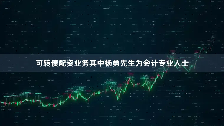 可转债配资业务其中杨勇先生为会计专业人士